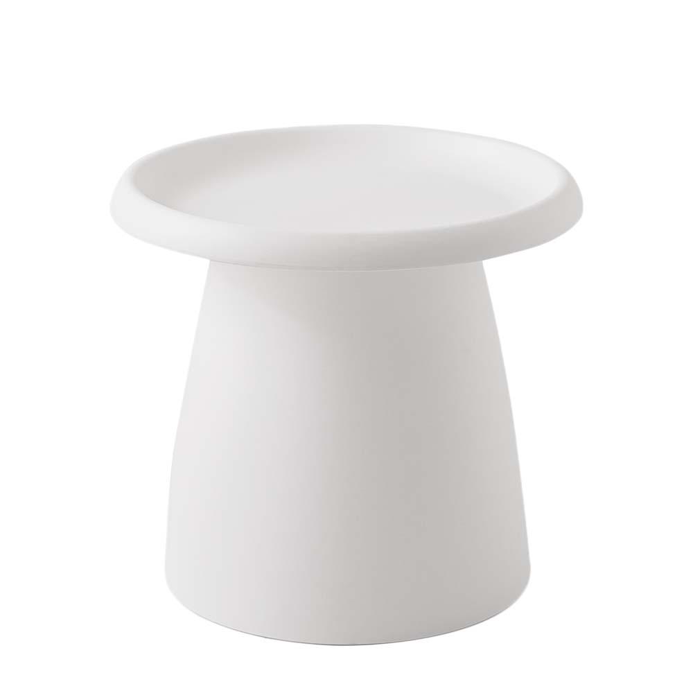 Artiss Coffee Table Round 52CM Plastic White - Harrogates