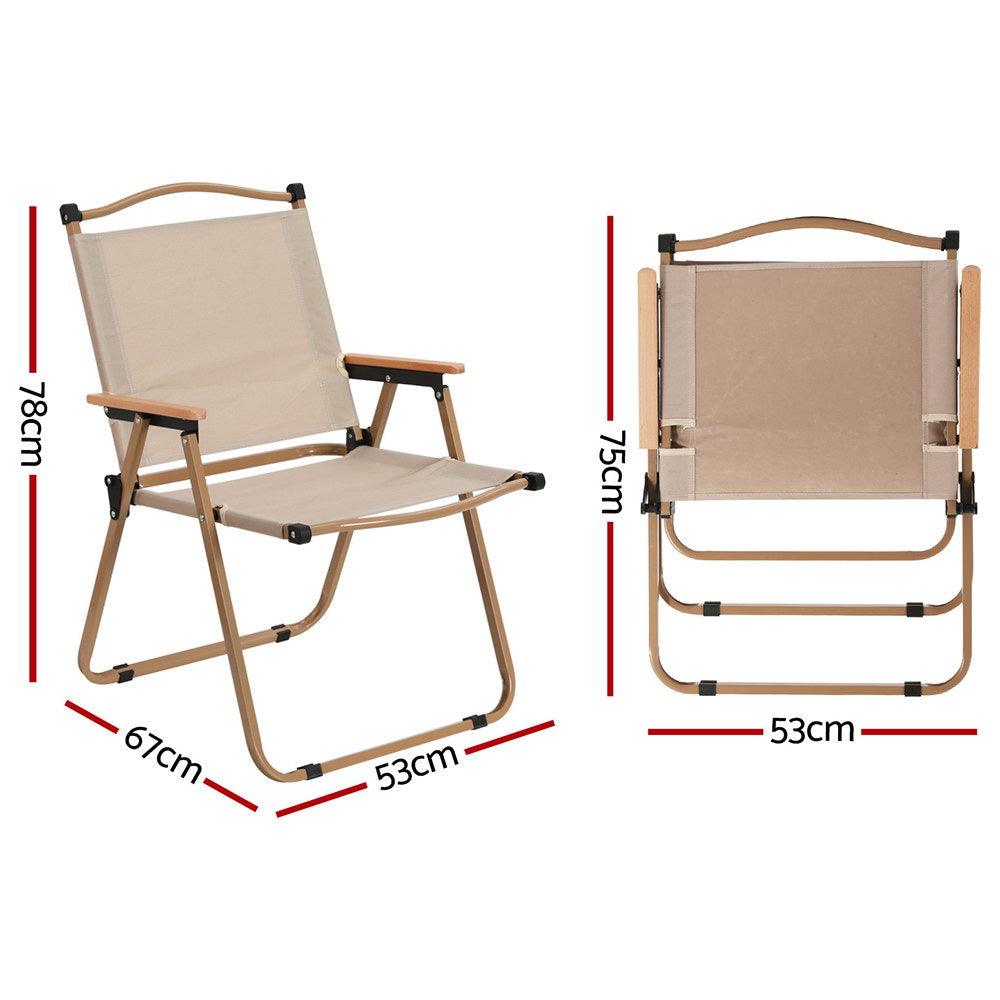 Gardeon Outdoor Camping Chairs Portable Folding Beach Chair Patio Furniture - Harrogates