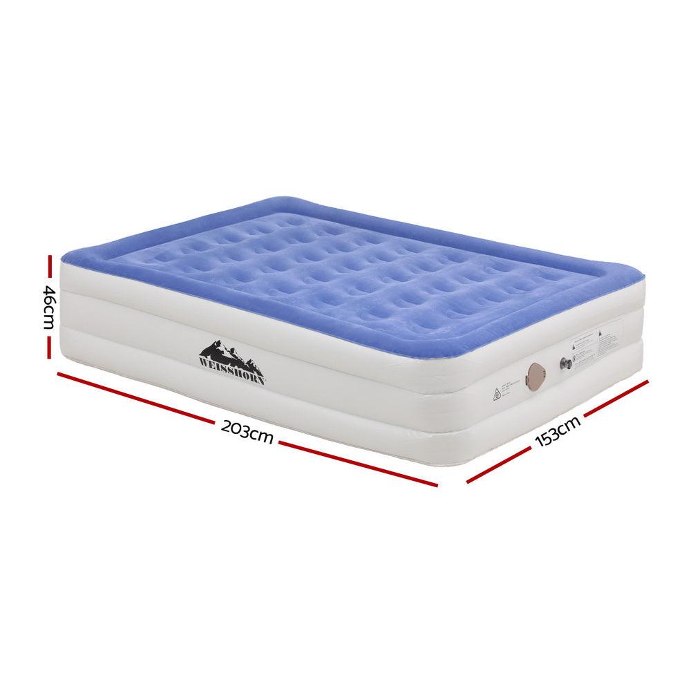 Weisshorn Air Mattress Queen Inflatable Bed 46cm Air bed Cube - Harrogates