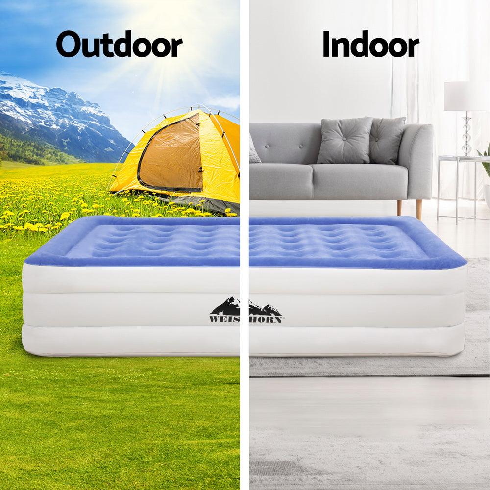 Weisshorn Air Mattress Queen Inflatable Bed 46cm Air bed Cube - Harrogates