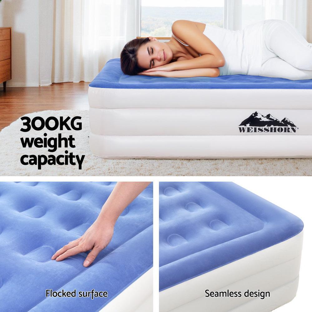 Weisshorn Air Mattress Queen Inflatable Bed 46cm Air bed Cube - Harrogates