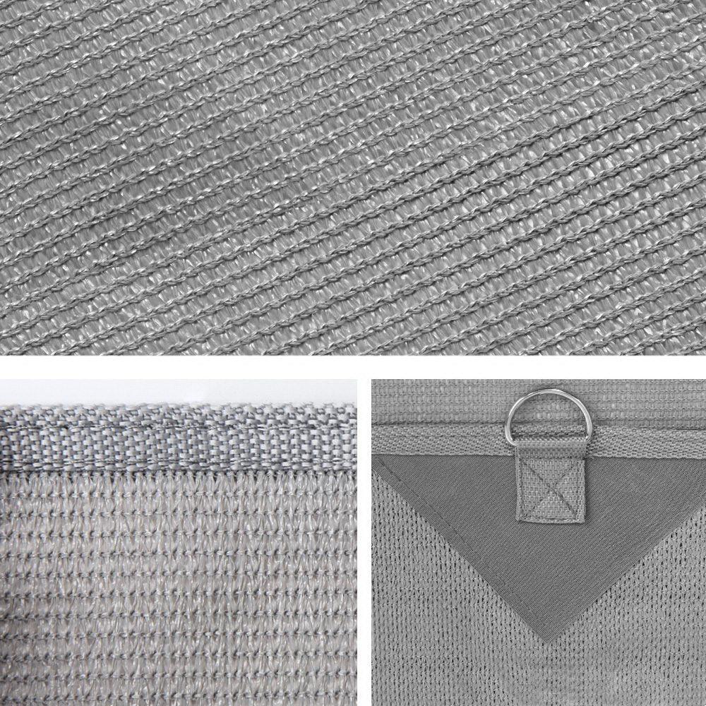 Caravan Privacy Screen Roll Out Awning 4.3X1.95M End Wall Side Sun Shade Grey - Harrogates