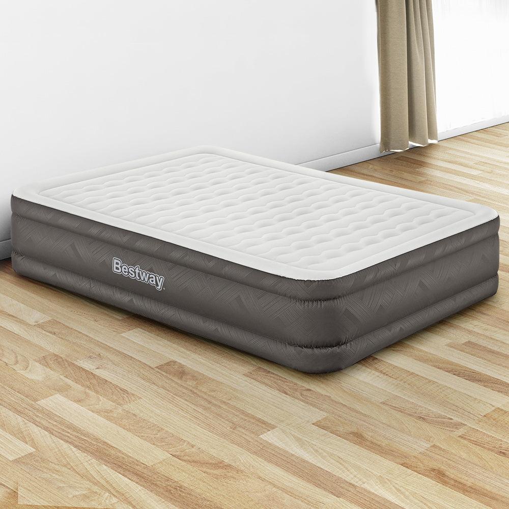 Bestway Air Mattress Queen Inflatable Bed 46cm Airbed Grey - Harrogates