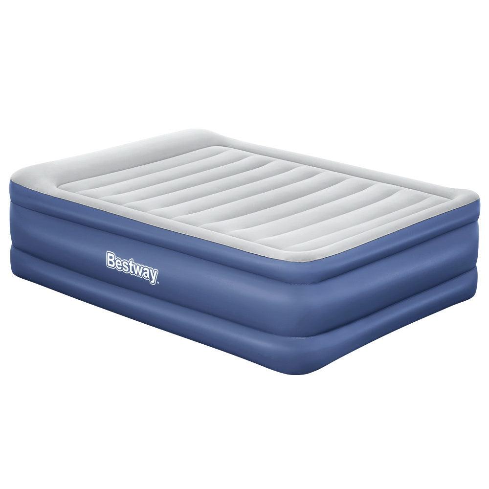 Bestway Air Mattress Queen Inflatable Bed 61cm Airbed Blue - Harrogates