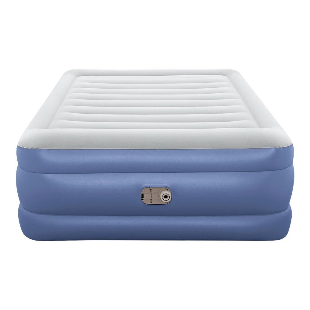 Bestway Air Mattress Queen Inflatable Bed 61cm Airbed Blue - Harrogates