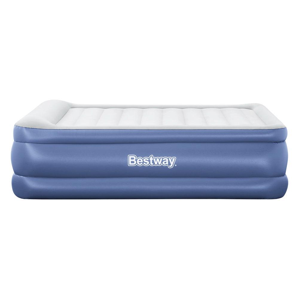 Bestway Air Mattress Queen Inflatable Bed 61cm Airbed Blue - Harrogates
