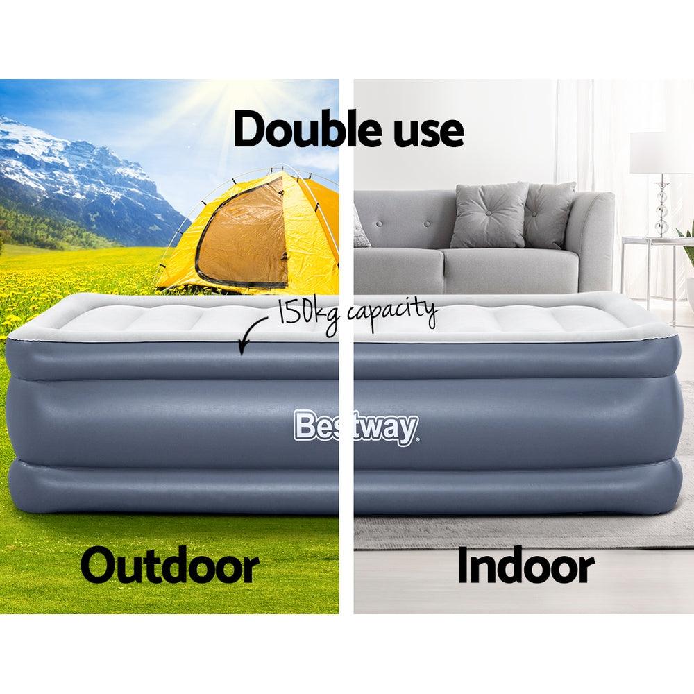 Bestway Mattress Air Bed Single Size 51CM Inflatable Camping Beds Home Outdoor - Harrogates