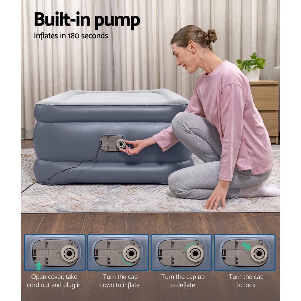 Bestway Mattress Air Bed Single Size 51CM Inflatable Camping Beds Home Outdoor - Harrogates