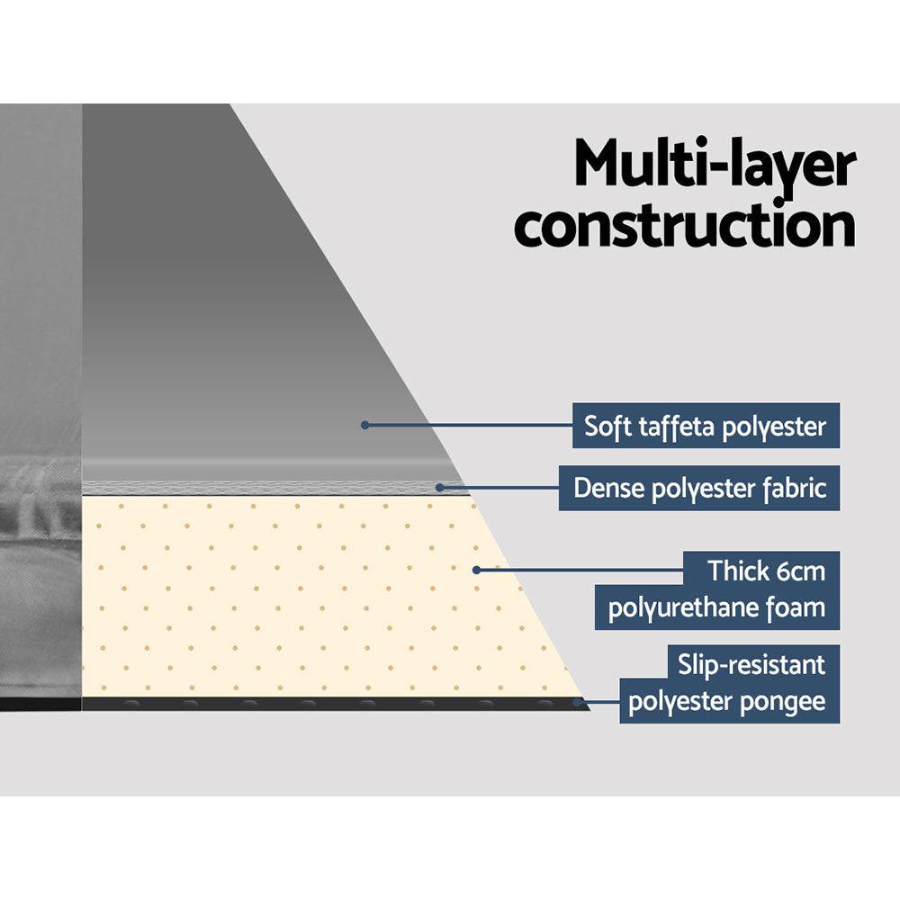 Weisshorn Self Inflating Mattress Camping Sleeping Mat Air Bed Pad Single Grey - Harrogates