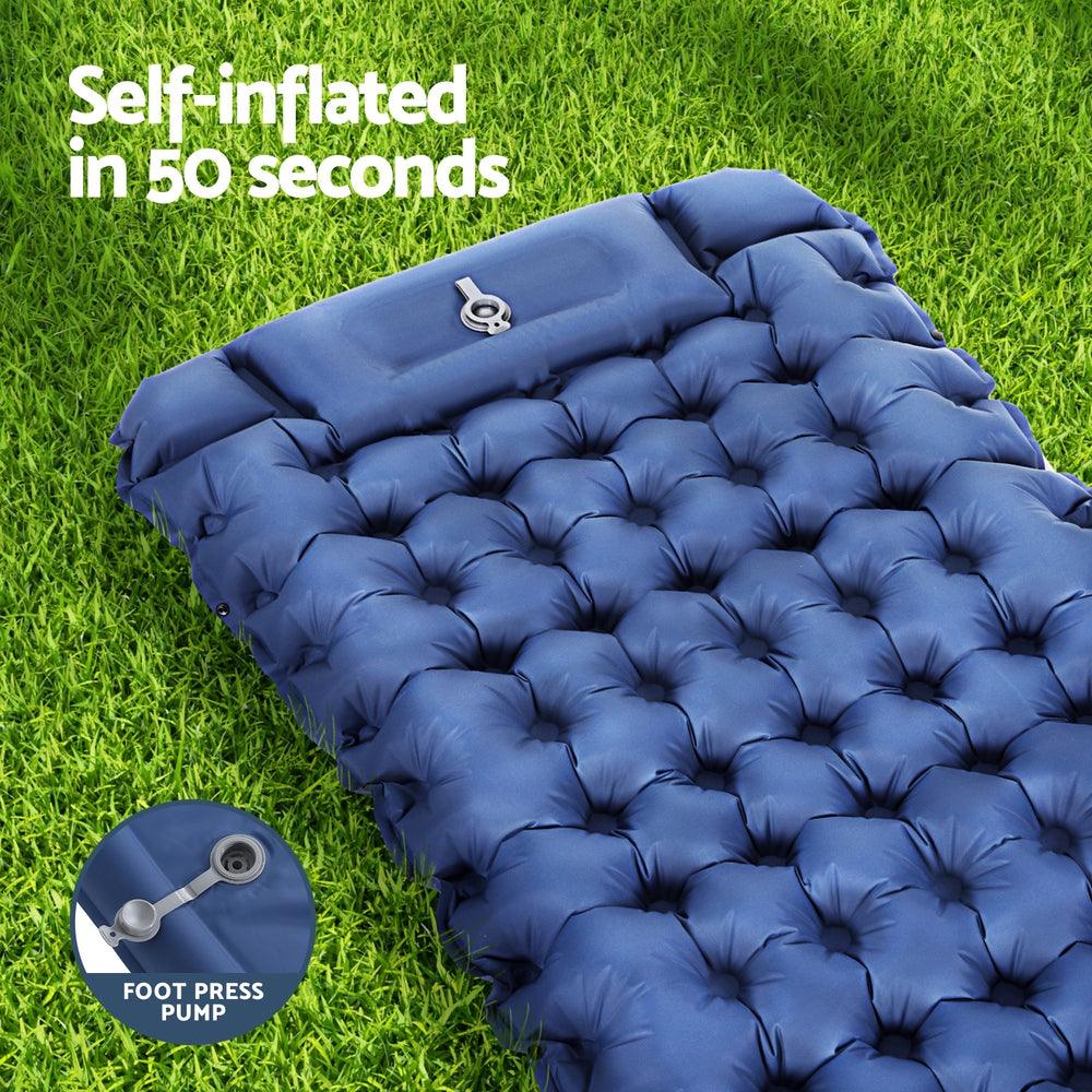 Weisshorn Self Inflating Mattress Camping Sleeping Mat Air Bed Single Pillow Bag - Harrogates