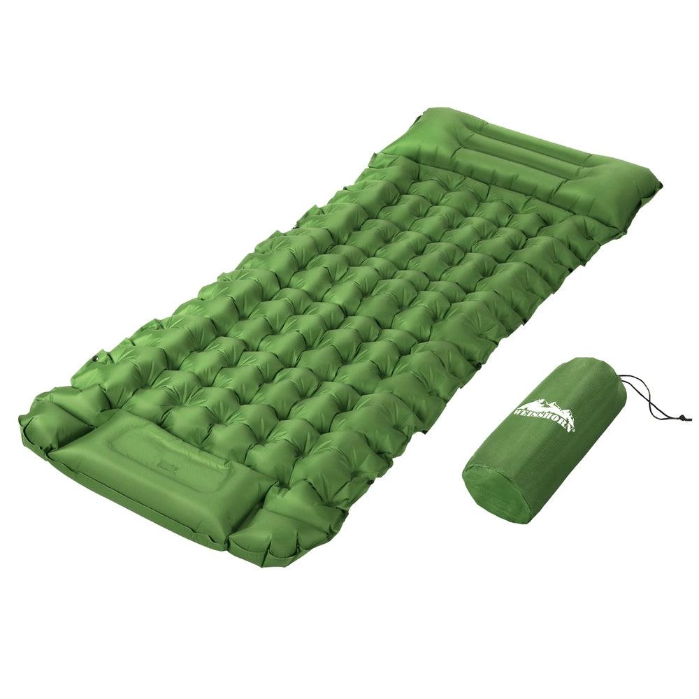 Weisshorn Self Inflating Mattress Camping Sleeping Mat Air Bed Pad Single Pillow - Harrogates