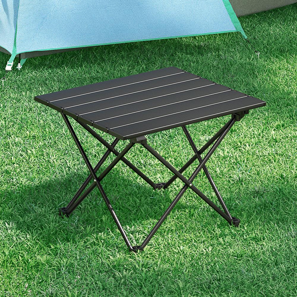 Weisshorn Folding Camping Table 40CM Roll Up Outdoor Picnic BBQ Aluminium Desk - Harrogates