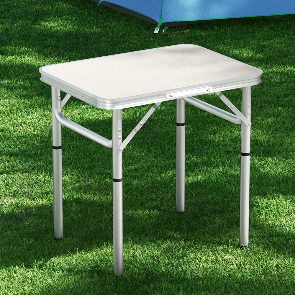 Weisshorn Folding Camping Table 60CM Adjustable Portable Outdoor Picnic Desk - Harrogates