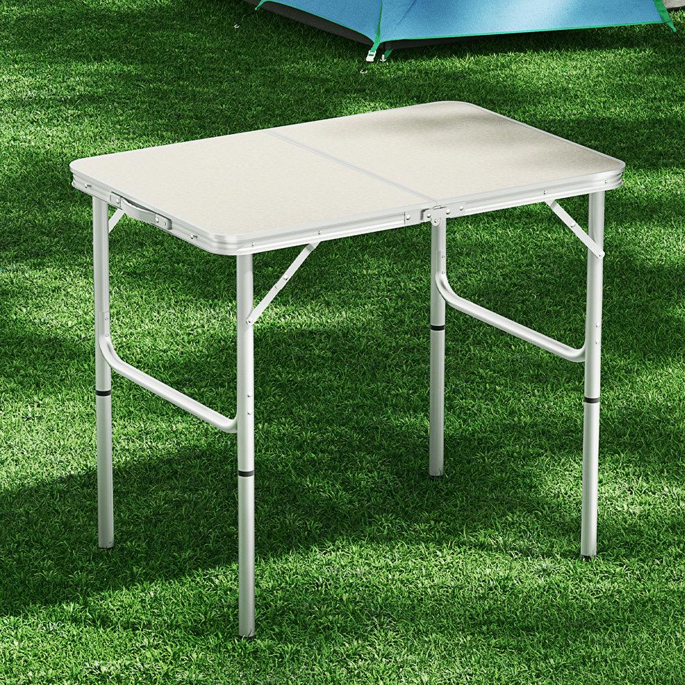Weisshorn Folding Camping Table 90CM Adjustable Portable Outdoor Picnic Desk - Harrogates