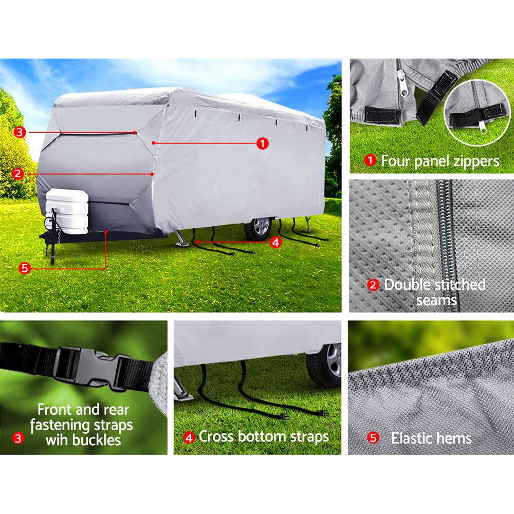 Weisshorn 22-24ft Caravan Cover Campervan 4 Layer UV Water Resistant - Harrogates