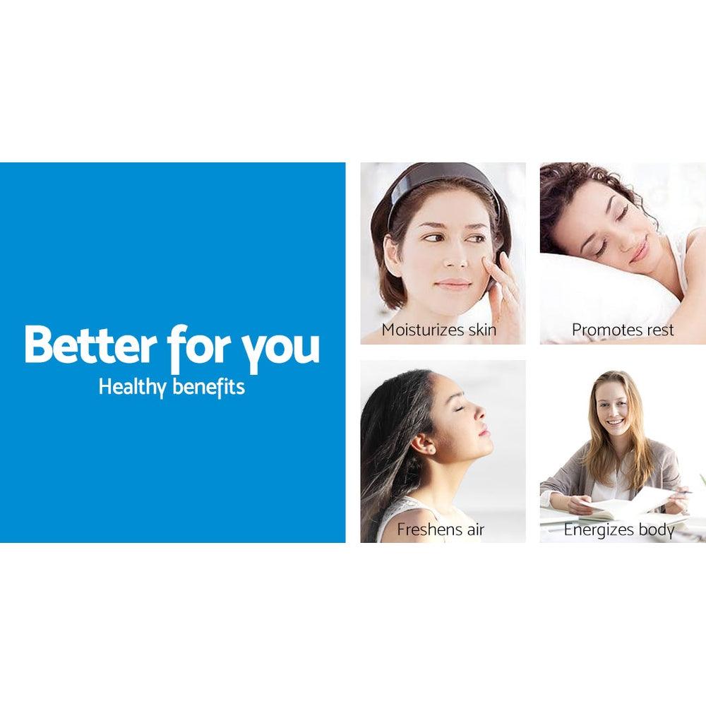 Devanti Aroma Diffuser Aromatherapy Dark Wood 400ml - Harrogates