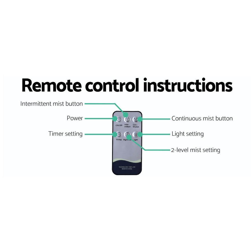 Devanti Aroma Diffuser Aromatherapy Dark Wood 400ml - Harrogates