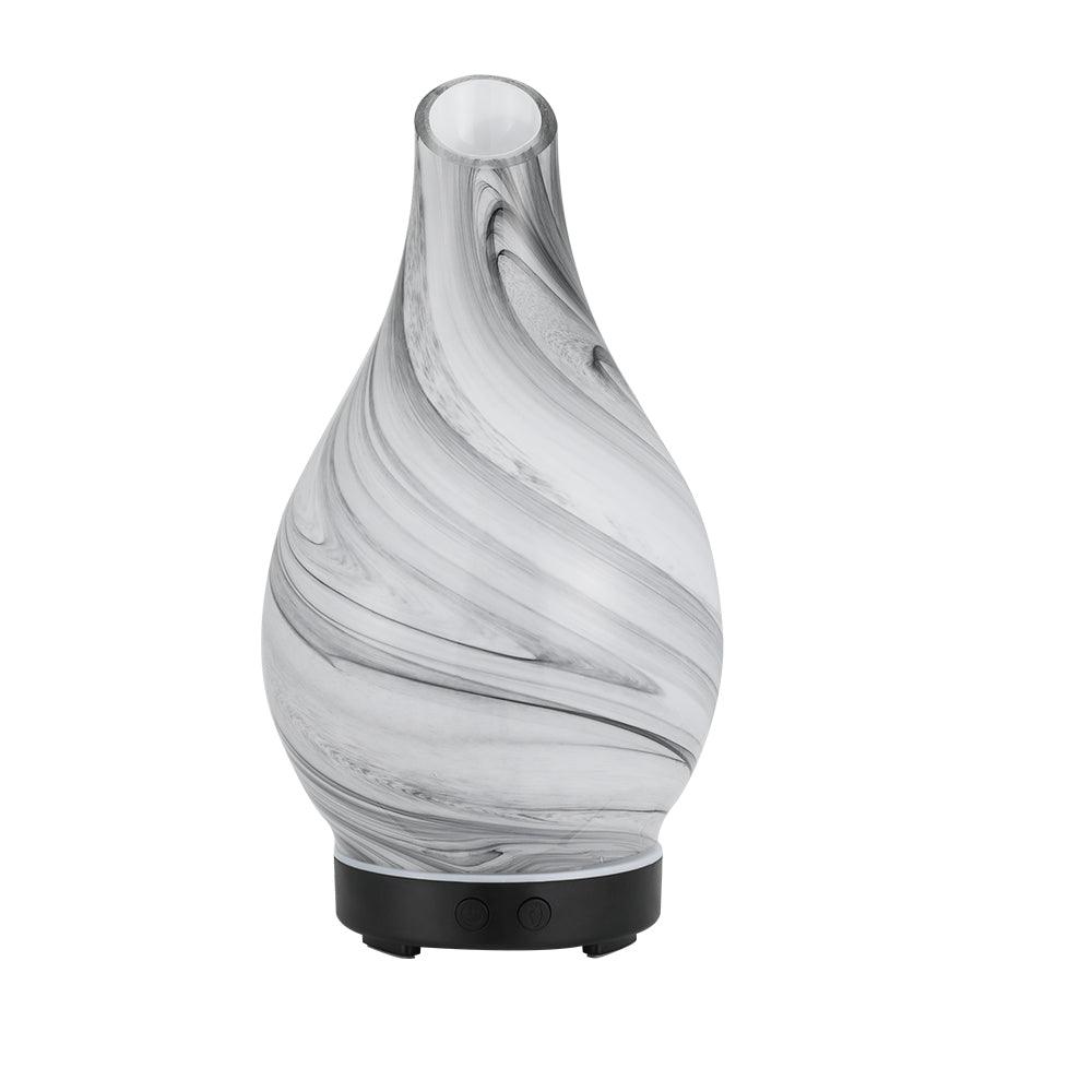 Devanti Aromatherapy Aroma Diffuser Essential Oil Humidifier LED Glass Marble - Harrogates