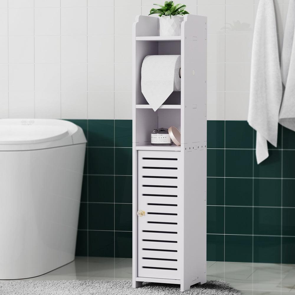 Artiss Bathroom Cabinet Toilet Roll Holder Tissue Organizer 3 Tier Floor Cabinet - Harrogates
