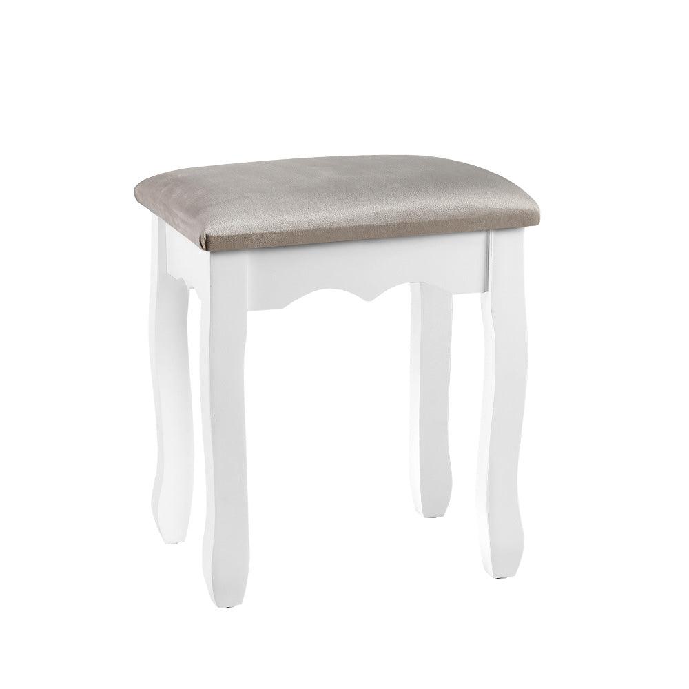 Artiss Dressing Table Stool Velvet Grey - Harrogates