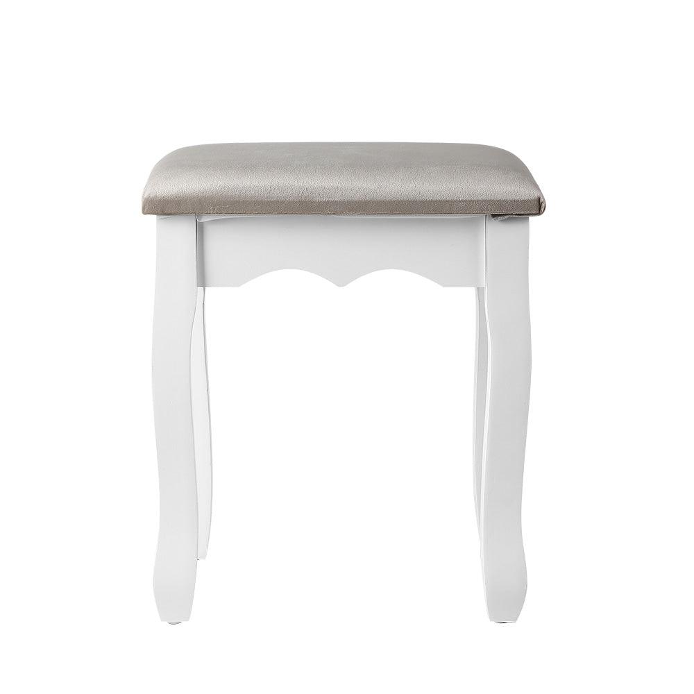 Artiss Dressing Table Stool Velvet Grey - Harrogates