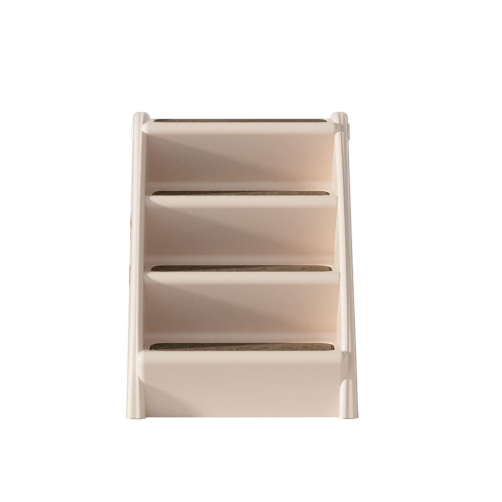 i.Pet Dog Ramp Steps For Bed Sofa Car Pet Stairs Ladder Portable Foldable Beige - Harrogates