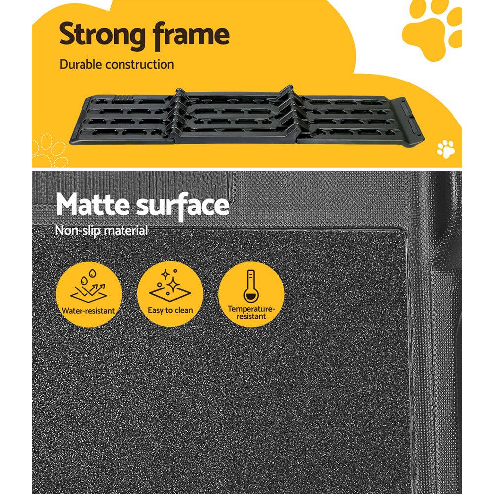 i.Pet Dog Ramp Pet Stairs Steps Car Travel SUV Ladder Foldable Portable Adjustable - Harrogates
