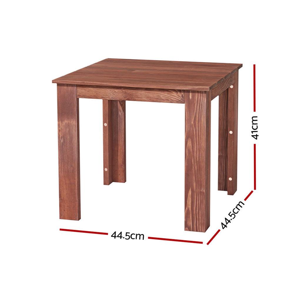 Gardeon Coffee Side Table Wooden Desk Outdoor Furniture Camping Garden Brown - Harrogates