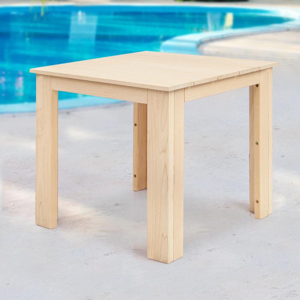 Gardeon Coffee Side Table Wooden Desk Outdoor Furniture Camping Garden Natural - Harrogates