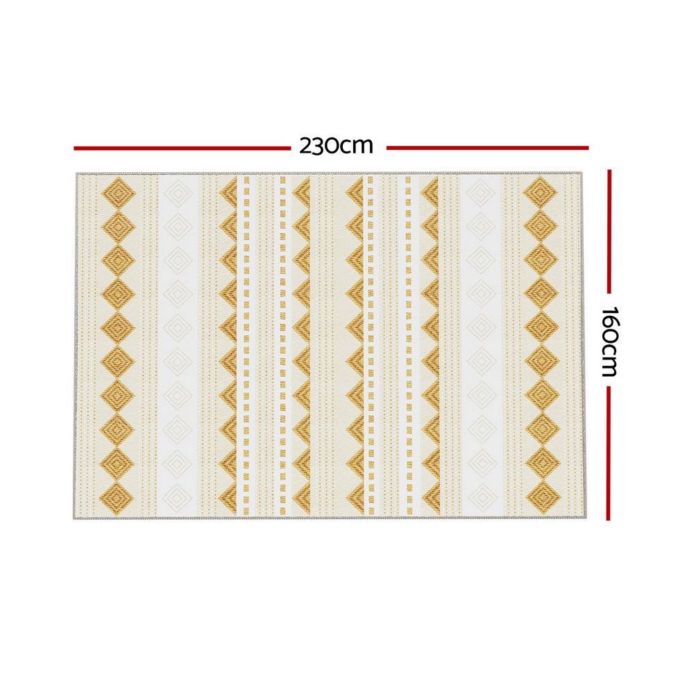 Artiss Floor Rugs 160x230cm Washable Area Mat Large Carpet Soft Short Pile Ella - Harrogates