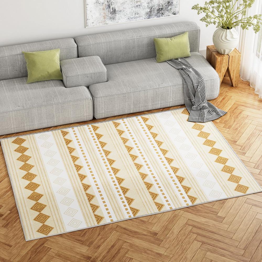 Artiss Floor Rugs 160x230cm Washable Area Mat Large Carpet Soft Short Pile Ella - Harrogates