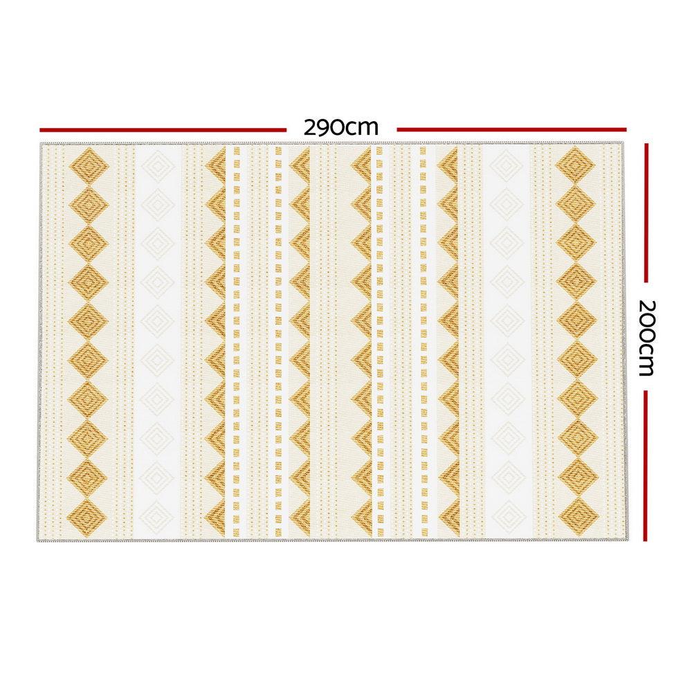 Artiss Floor Rugs 200x290cm Washable Area Mat Large Carpet Soft Short Pile Ella - Harrogates