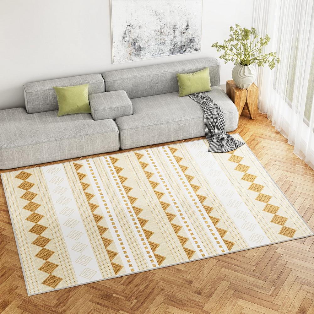 Artiss Floor Rugs 200x290cm Washable Area Mat Large Carpet Soft Short Pile Ella - Harrogates