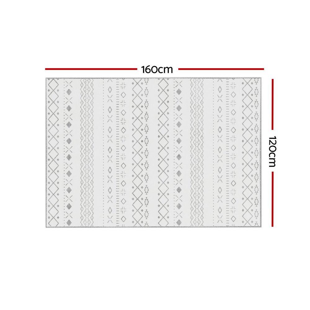 Artiss Floor Rugs 120x160cm Washable Area Mat Large Carpet Soft Short Pile Una - Harrogates