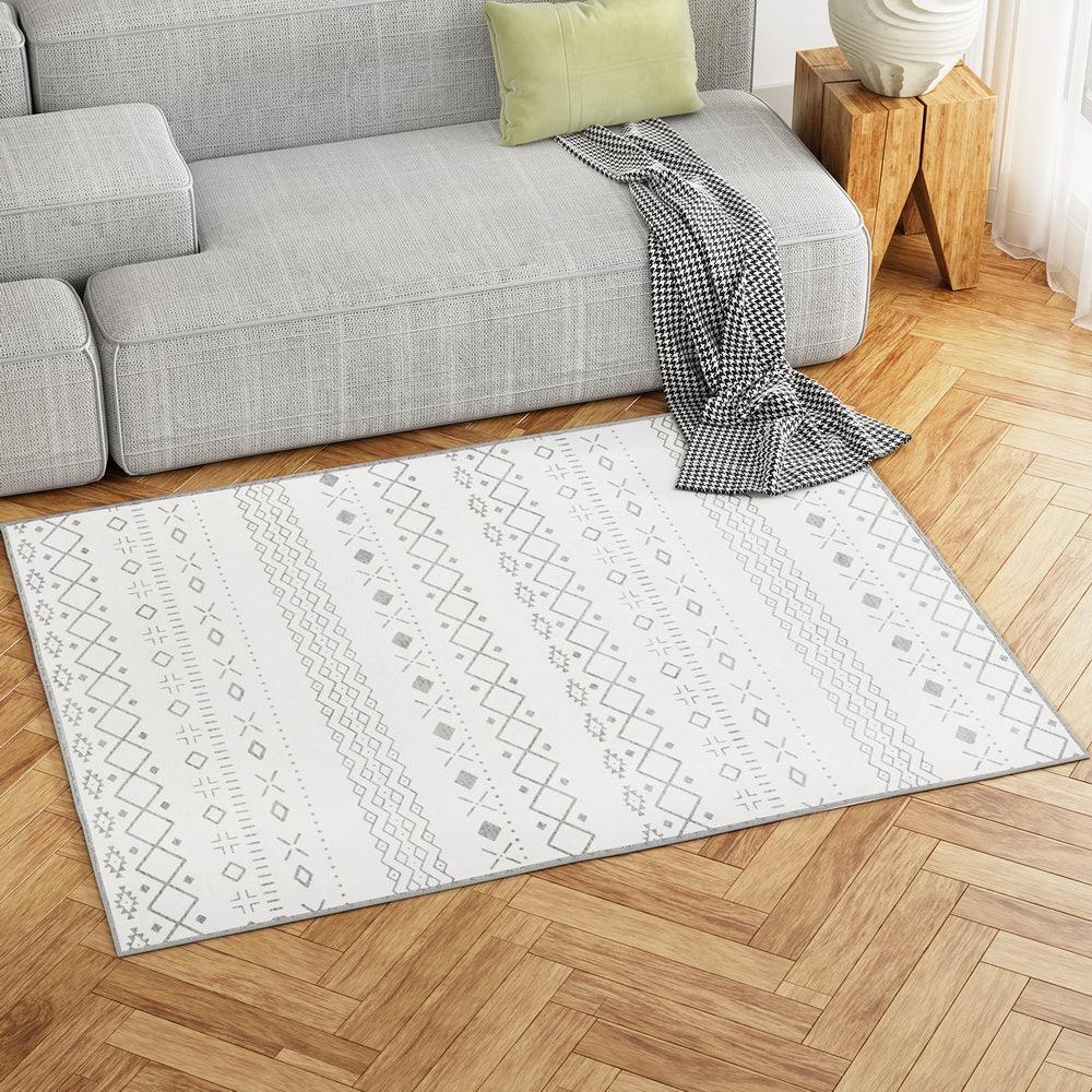 Artiss Floor Rugs 120x160cm Washable Area Mat Large Carpet Soft Short Pile Una - Harrogates