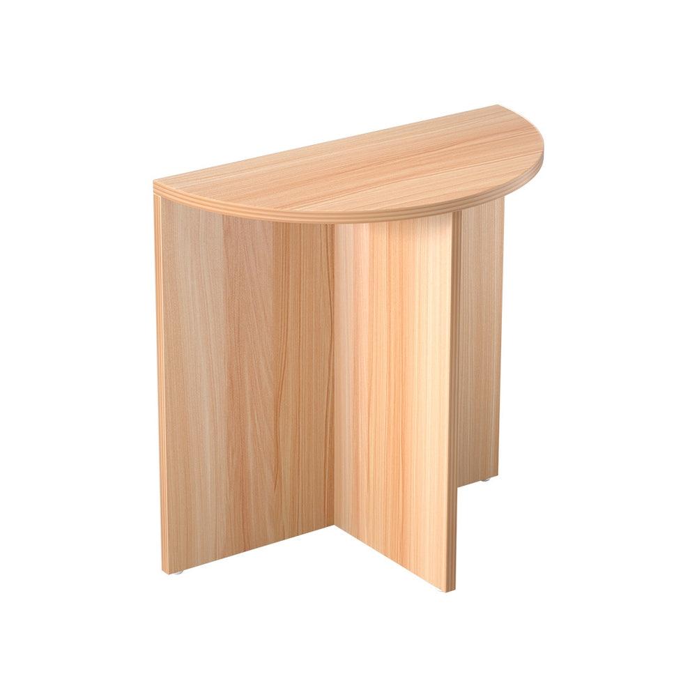 Artiss Coffee Table Semi-circle 48CM Pine Elva - Harrogates