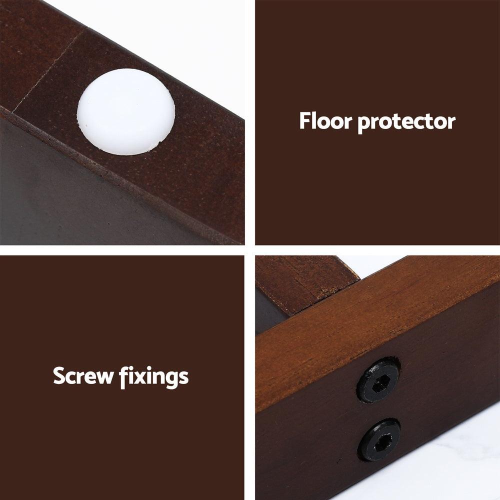 Artiss Coffee Table Oval Marble Effect - Harrogates