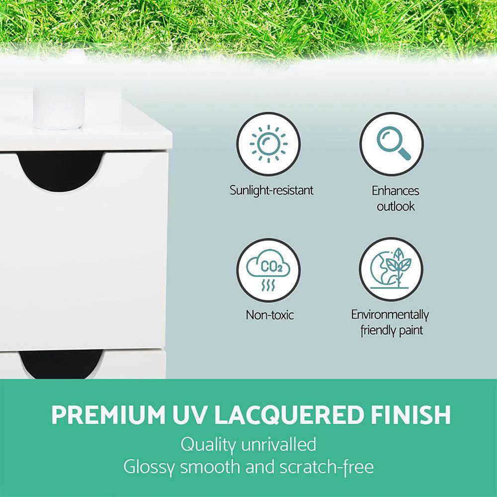 Artiss Bathroom Cabinet Storage 118cm Shelf White - Harrogates