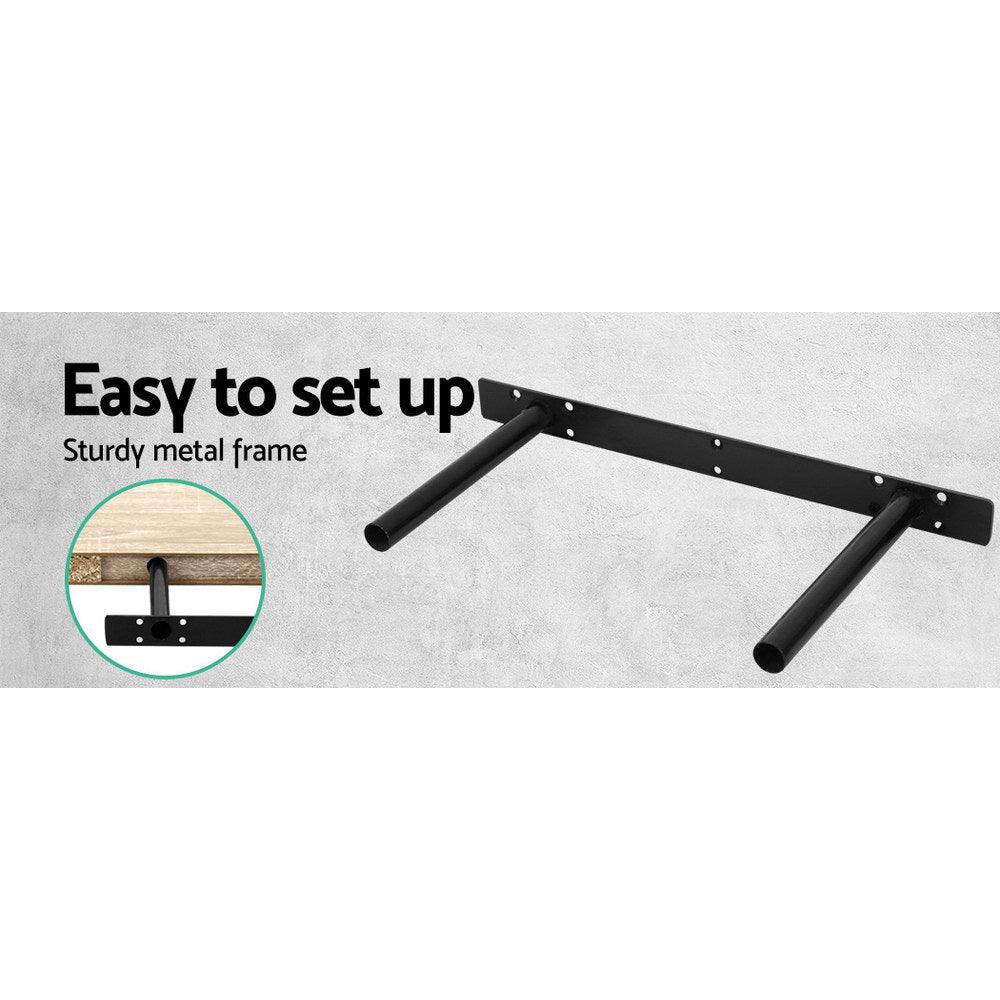 Artiss Floating Wall Shelf Set of 3 Oak - Harrogates