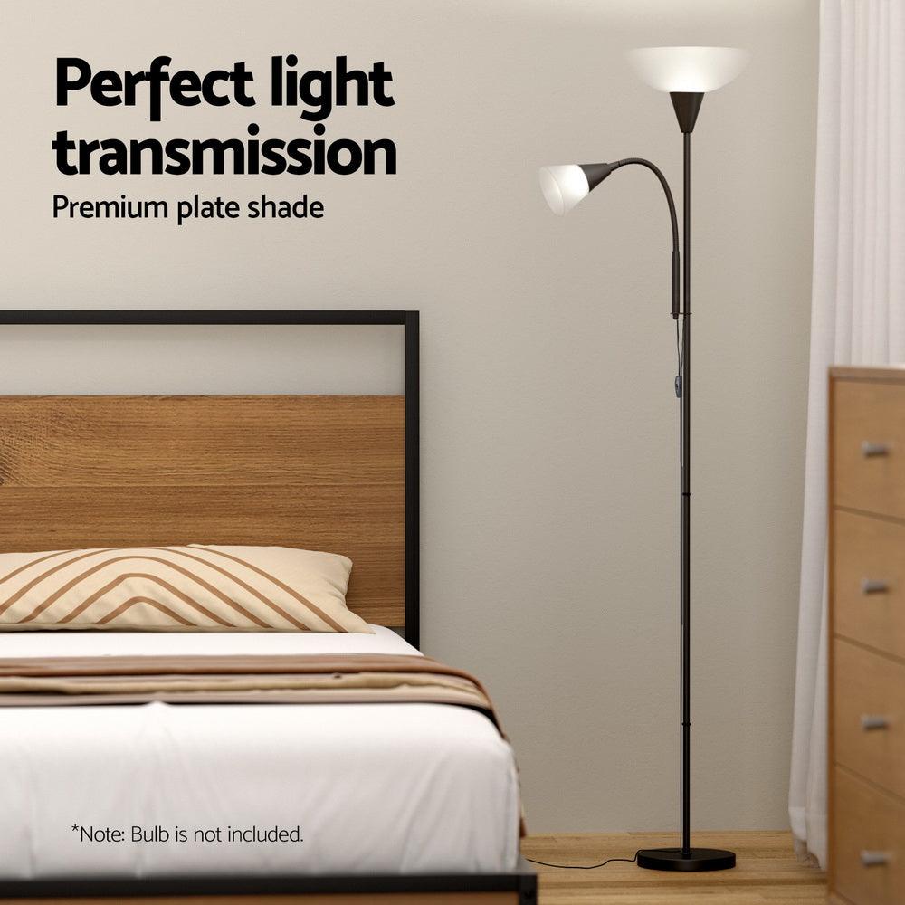 Artiss Floor Lamp Mother and Child Modern Home Living Room Office Reading Black - Harrogates