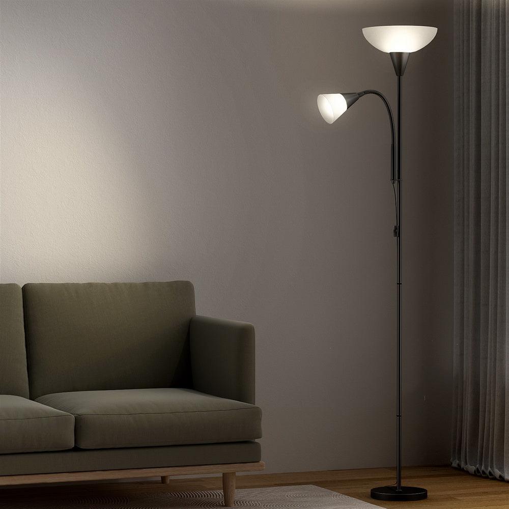 Artiss Floor Lamp Mother and Child Modern Home Living Room Office Reading Black - Harrogates