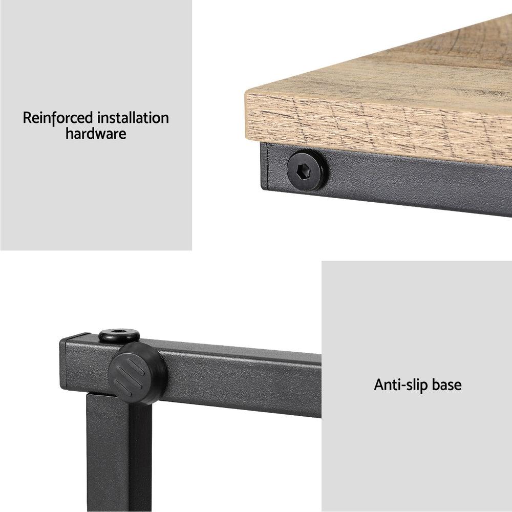 Artiss Coffee Table Side Table Walnut Anika - Harrogates