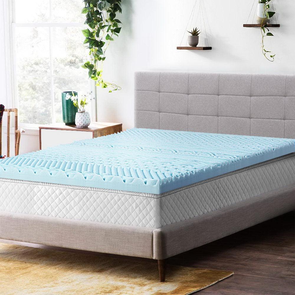 Giselle Bedding Memory Foam Mattress Topper 11-Zone 8cm Single - Harrogates