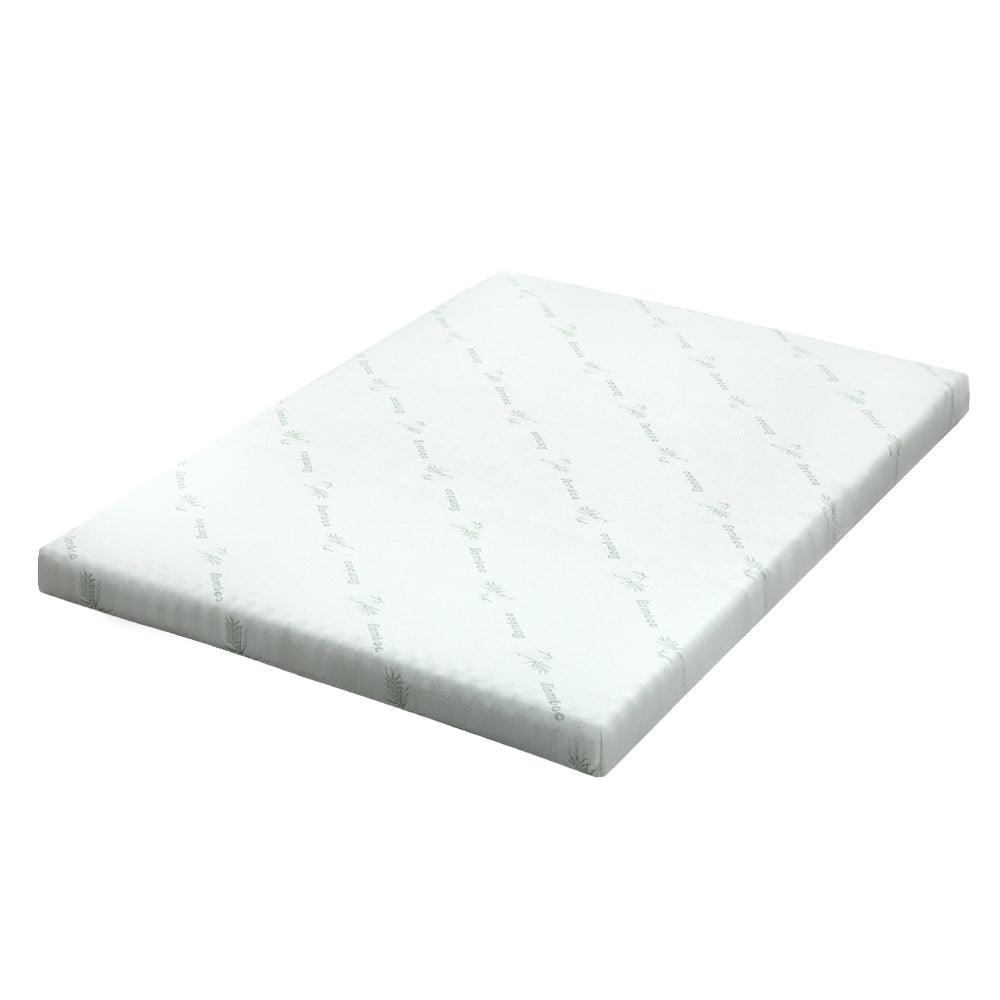Giselle Bedding Memory Foam Mattress Topper Cool Gel Bed Mat Bamboo 10cm Single - Harrogates