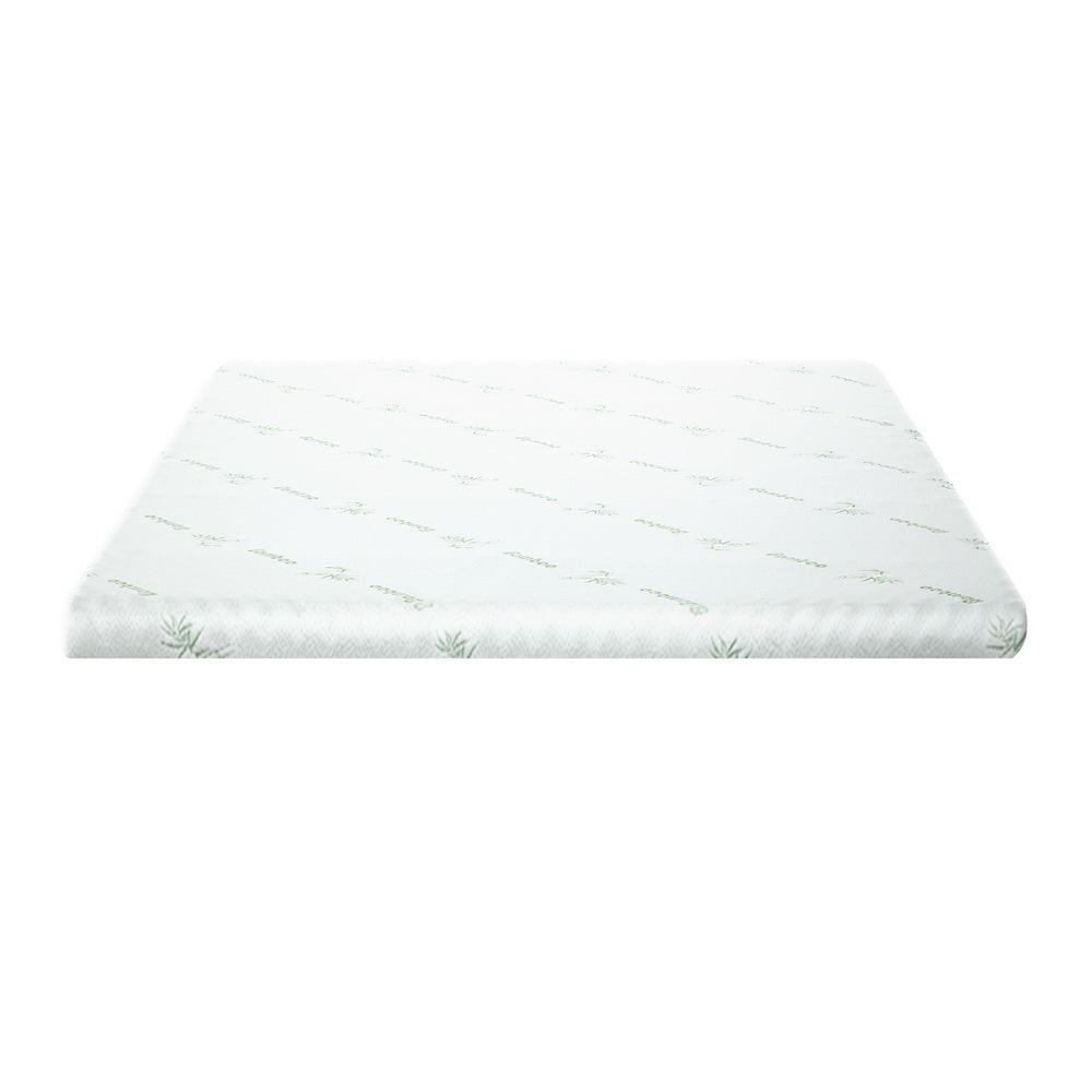 Giselle Bedding Memory Foam Mattress Topper Cool Gel Bed Mat Bamboo 10cm Single - Harrogates