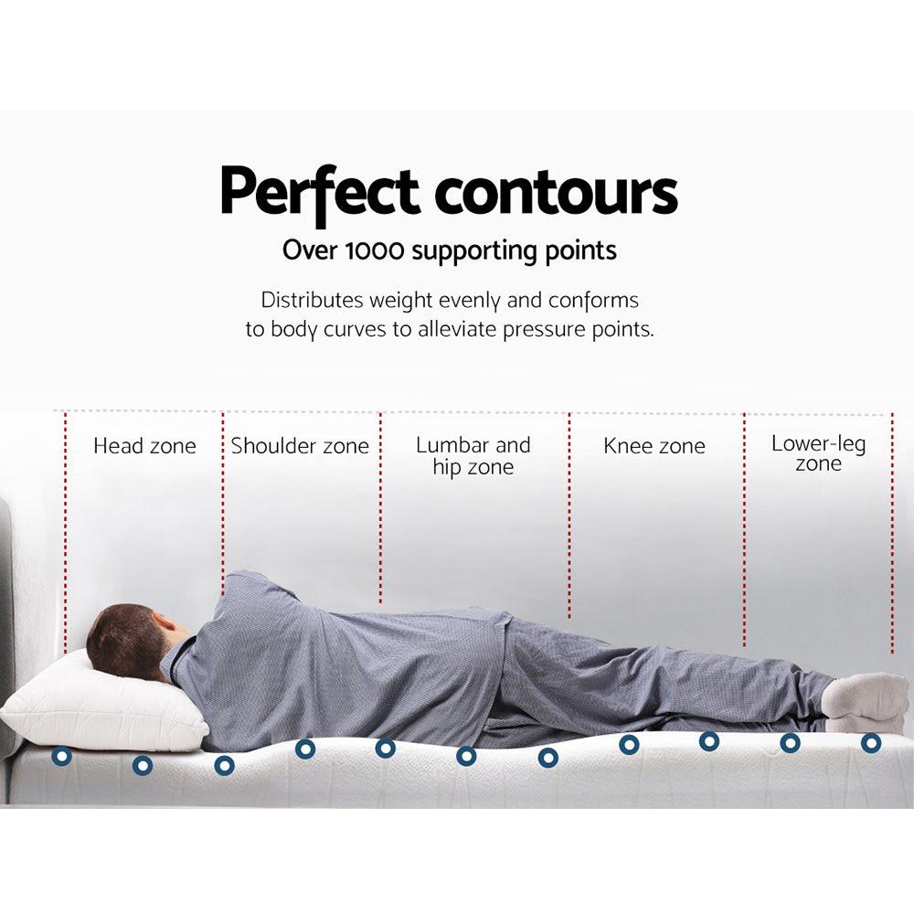 Giselle Bedding Memory Foam Mattress Topper Cool Gel 5cm Single - Harrogates