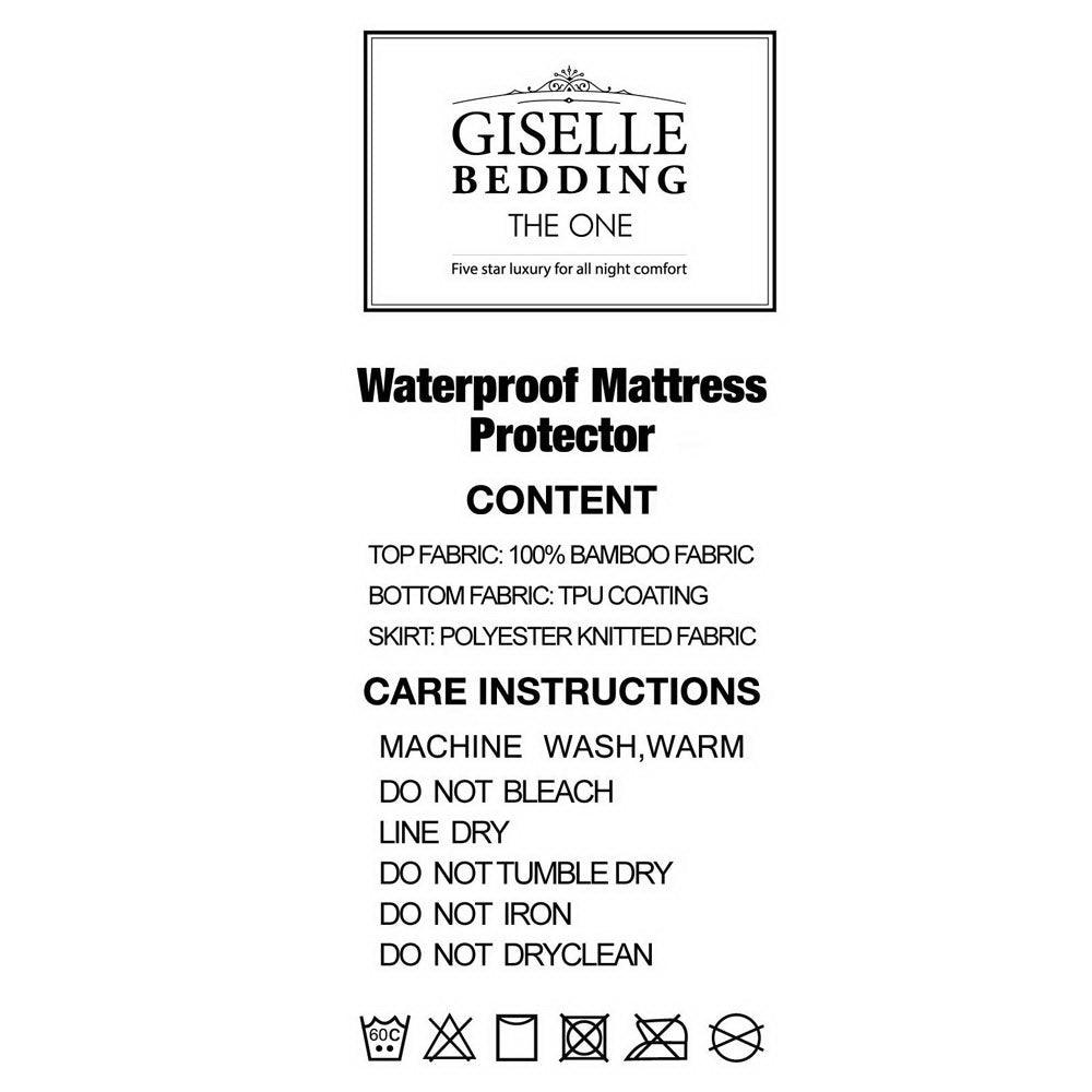 Giselle Bedding Mattress Protector Bamboo King - Harrogates