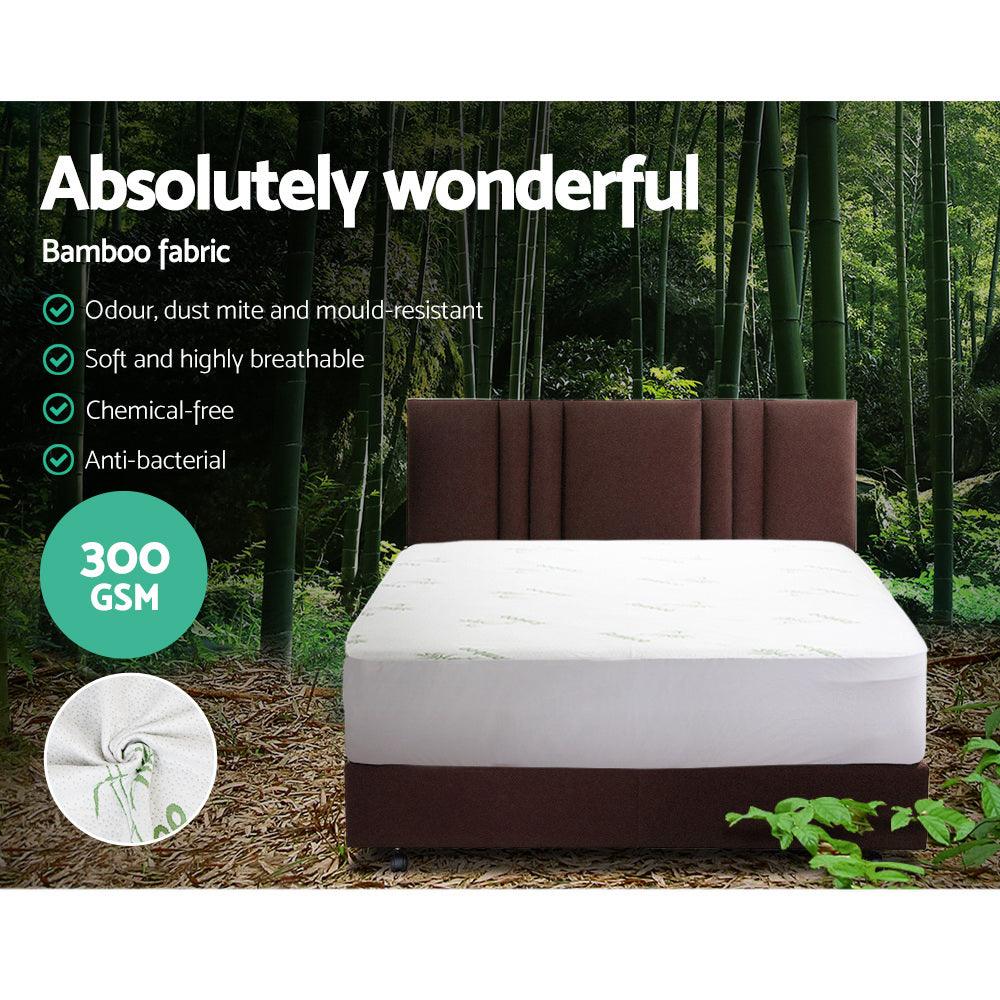 Giselle Bedding Mattress Protector Bamboo Queen - Harrogates