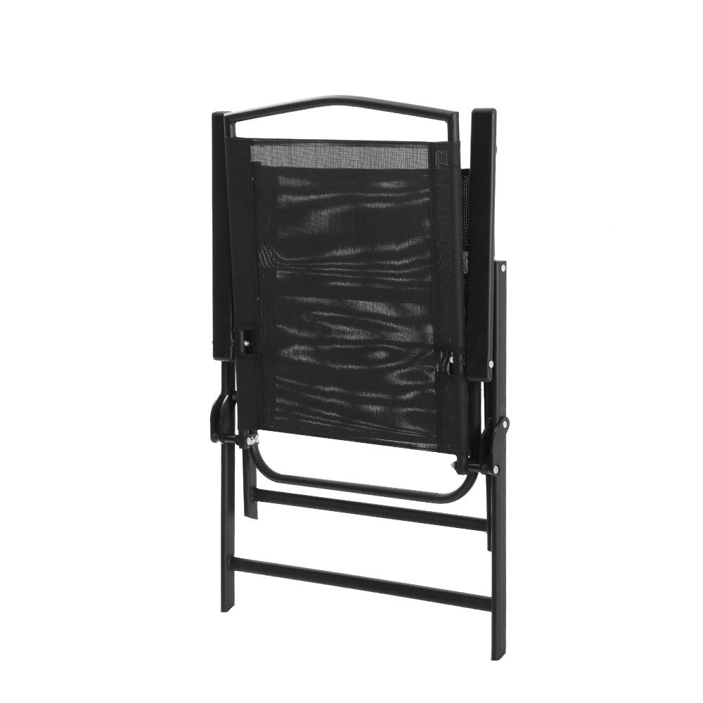 Gardeon Outdoor Chairs Portable Folding Camping Chair Steel Patio Furniture - Harrogates