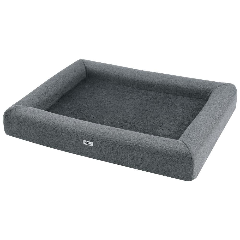 i.Pet Pet Bed Dog Cat Large Calming Soft Sofa Cushion Egg Crate Washable Grey - Harrogates